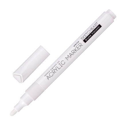 Маркер акриловый Sketch&Art белый 22-0132 Маркер акриловый Sketch&Art белый 22-0132