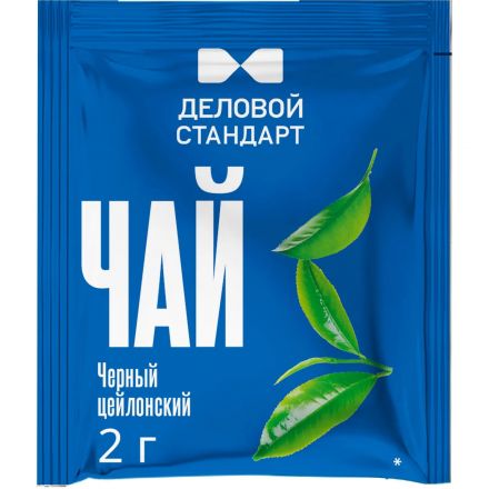 Чай Деловой Стандарт черный цейлонский 2гх100пак