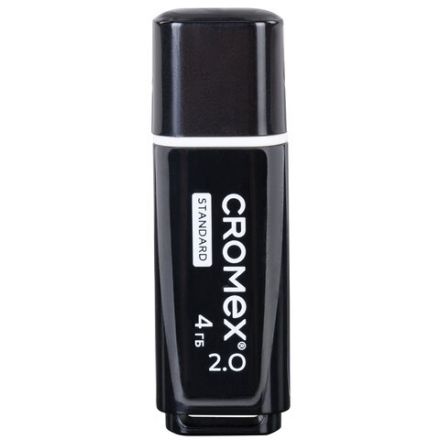 Флеш-диск 4 GB, CROMEX (КРОМЕКС) Standard USB 2.0, черный, 514156 Флеш-диск 4 GB, CROMEX (КРОМЕКС) Standard USB 2.0, черный, 514156