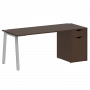 Home Office Стол письменный VR.SP-3-178.1.A Венге/Серый металл 1780*720*750 Home Office Стол письменный VR.SP-3-178.1.A Венге/Серый металл 1780*720*750
