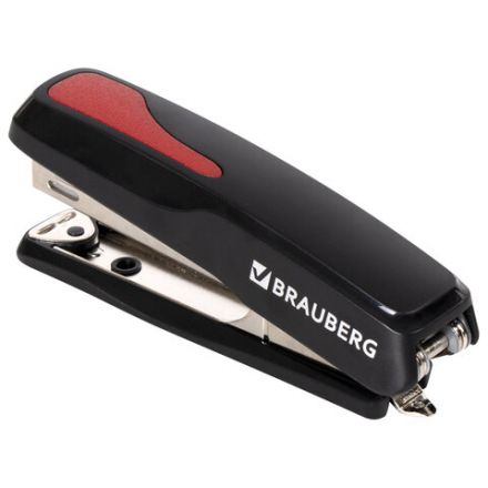 Степлер №10 BRAUBERG "Extra", до 20 листов, антистеплер, черно-красный, 229079 Степлер №10 BRAUBERG "Extra", до 20 листов, антистеплер, черно-красный, 229079
