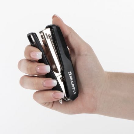 Степлер №10 BRAUBERG "Extra", до 20 листов, антистеплер, черно-красный, 229079 Степлер №10 BRAUBERG "Extra", до 20 листов, антистеплер, черно-красный, 229079