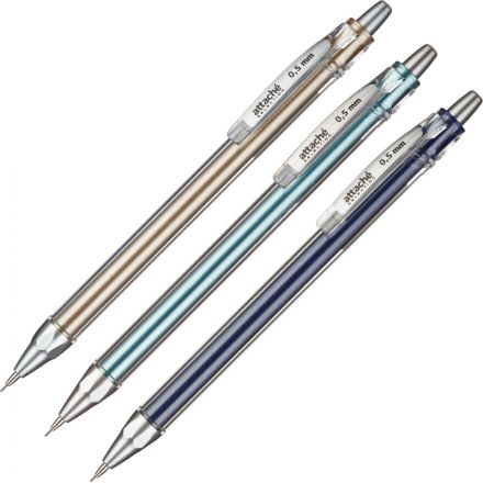 Карандаш механический Attache Selection, 0,5мм, корп.ассорти Карандаш механический Attache Selection, 0,5мм, корп.ассорти