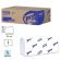Полотенца бумажные 200 шт., PROtissue (H2) PREMIUM, 1-слойные, белые, КОМПЛЕКТ 28 пачек, 24х21,5 см, Z-сложение, С446