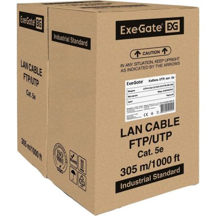 Кабель ExeGate UTP4-C5e-CU-S24-OUT-PE-BK-305-FLUKE UTP Кабель ExeGate UTP4-C5e-CU-S24-OUT-PE-BK-305-FLUKE UTP