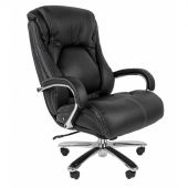 Кресло VT_CHAIRMAN 402 кожа черная, хром Кресло VT_CHAIRMAN 402 кожа черная, хром