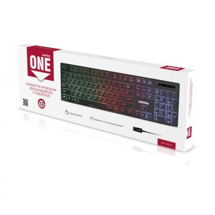 Клавиатура Smartbuy ONE 240 проводная RGB USB черная (SBK-240U-K)