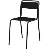 Стул Неон (СМ 7/7-02) каркас черный, ткань Т-11 черная Стул Неон (СМ 7/7-02) каркас черный, ткань Т-11 черная