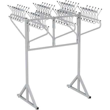 Вешалка AM_0MX гардеробная повор.крон6 /72 кр+для номерков метал 9006 муар