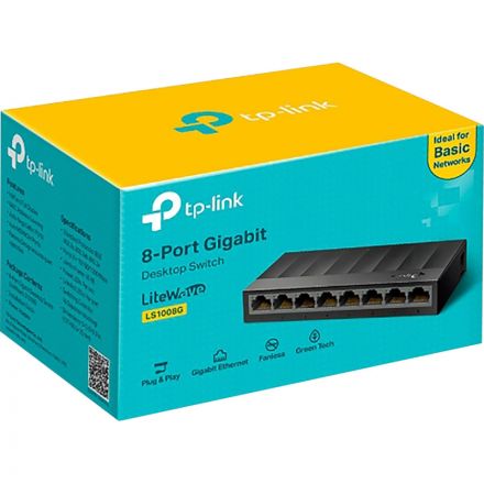 Коммутатор TP-Link LS1008G 8G неуправляемый Коммутатор TP-Link LS1008G 8G неуправляемый