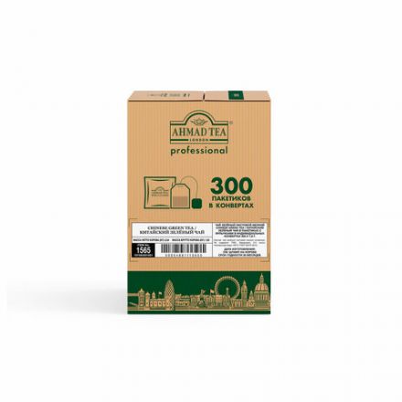 Чай AHMAD "Professional Chinese Green Tea" зеленый, 300 пакетиков в конвертах по 1,8 г, 1565 Чай AHMAD "Professional Chinese Green Tea" зеленый, 300 пакетиков в конвертах по 1,8 г, 1565