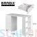 Стол письменный/компьютерный BRABIX "Scandi CD-016", 1100х500х750 мм, 4 ящика, белый, 641891, ЦБ013707-1