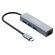USB-хаб KG-096A, Type-C 3.2, высокоскоростной, 4в1, 3хUSB-A 3.2, 1xRJ45, 120 мм, серый, KAIGO SMART, 355061