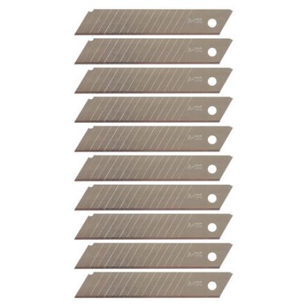 Лезвия для ножей 18 мм КОМПЛЕКТ 10 ШТ., толщина лезвия 0,38 мм, в пластиковом пенале, STAFF "Basic", 235466 Лезвия для ножей 18 мм КОМПЛЕКТ 10 ШТ., толщина лезвия 0,38 мм, в пластиковом пенале, STAFF "Basic", 235466