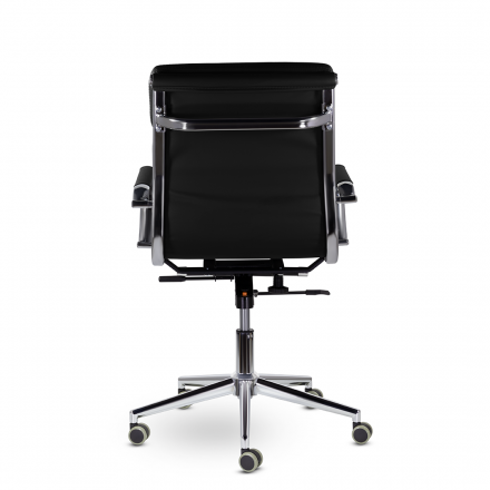 Кресло СН-303 Кайман Трио Н soft хром Ср S-0401 (черный)