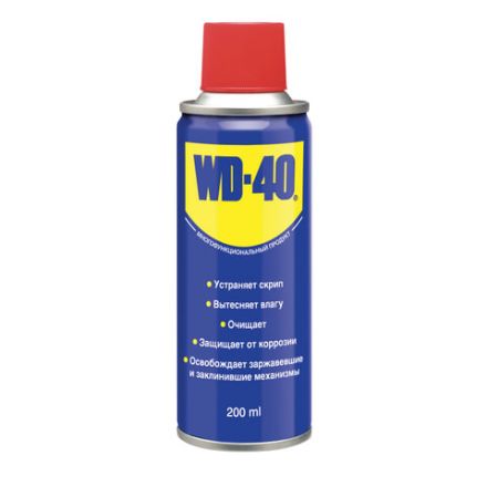 Средство WD-40 универсальное, 200 мл, для тысячи применений в офисе, быту, производстве, WD0001 Средство WD-40 универсальное, 200 мл, для тысячи применений в офисе, быту, производстве, WD0001