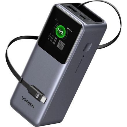 Внешний аккумулятор UGREEN PB726(95670B)165W 20000mAh USB-C&A +каб/сер.косм Внешний аккумулятор UGREEN PB726(95670B)165W 20000mAh USB-C&A +каб/сер.косм