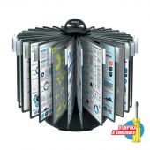 Демосистема настольная Promega office карусель 30 панелей черная