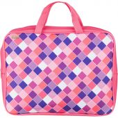 Папка для тетрадей №1School Клетка розов.А4,на молн.с ручками,75мм,ПМД-4-20 Папка для тетрадей №1School Клетка розов.А4,на молн.с ручками,75мм,ПМД-4-20