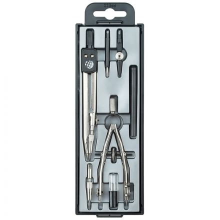 Готовальня Globus "Junior", 7 предметов, циркуль 125мм, пластиковый футляр Готовальня Globus "Junior", 7 предметов, циркуль 125мм, пластиковый футляр