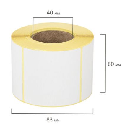 Этикетка ТермоТоп (58х60 мм), 500 этикеток в ролике, светостойкость до 12 месяцев, 126105 Этикетка ТермоТоп (58х60 мм), 500 этикеток в ролике, светостойкость до 12 месяцев, 126105