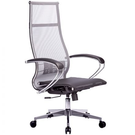 Кресло руководителя Метта Комплект 7, CH-2, сетка серая/черная, топ-ган (101/004, 131/004) Кресло руководителя Метта Комплект 7, CH-2, сетка серая/черная, топ-ган (101/004, 131/004)