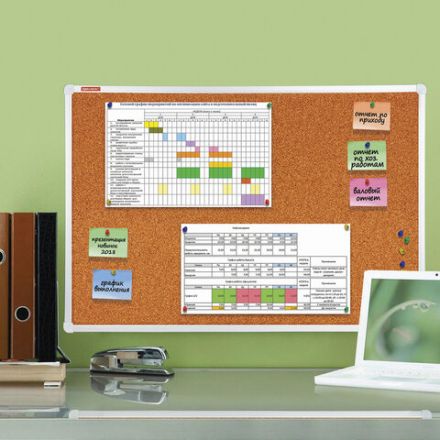 Доска пробковая для объявлений 60х90 см, алюминиевая рамка, ГАРАНТИЯ 10 ЛЕТ, РОССИЯ, BRAUBERG, 231712 Доска пробковая для объявлений 60х90 см, алюминиевая рамка, ГАРАНТИЯ 10 ЛЕТ, РОССИЯ, BRAUBERG, 231712