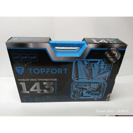 Уценка Набор инструмента Topfort 143 предмета 1/2, 3/8 и 1/4 (Товар №1)