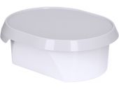 Контейнер п/п 0,3л. под запайку, с белой крышкой цв. белый