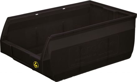 Ящик Palermo 500х310х200 PP, черный антистатичный Ящик Palermo 500х310х200 PP, черный антистатичный