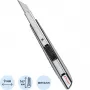 Нож универсальный 9 мм Комус, фиксатор, дляправш./левш., алюминиевый корпус Нож универсальный 9 мм Комус, фиксатор, дляправш./левш., алюминиевый корпус