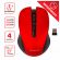 Мышь беспроводная с бесшумным кликом SONNEN V18, USB, 800/1200/1600 dpi, 4 кнопки, красная, 513516