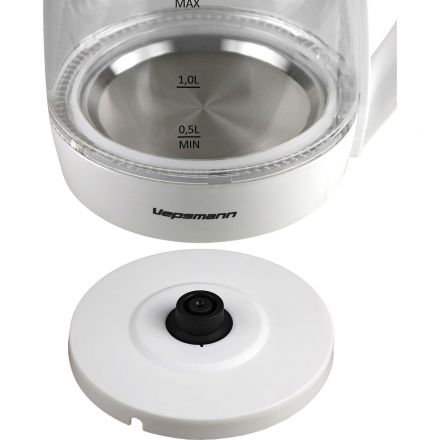 Чайник VEPSMANN VN-192, электрический,1,8 л/2000 Вт,белый Чайник VEPSMANN VN-192, электрический,1,8 л/2000 Вт,белый