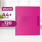 Скоросшиватель пластиковый с пруж.мех. Attache Digital,розовый