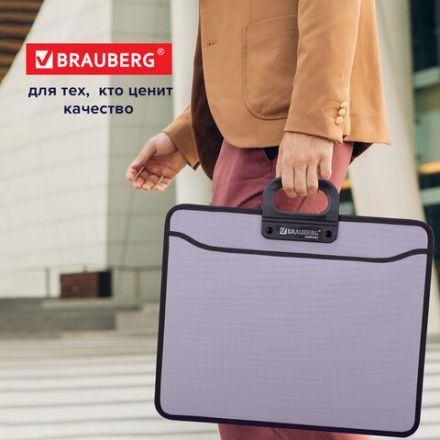 Папка-портфель пластиковая БОЛЬШОГО ФОРМАТА BRAUBERG "ПОРТФОЛИО", А3 (470х380х130 мм), 3 отделения, серая, 223080 Папка-портфель пластиковая БОЛЬШОГО ФОРМАТА BRAUBERG "ПОРТФОЛИО", А3 (470х380х130 мм), 3 отделения, серая, 223080