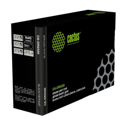 Фотобарабан CACTUS (CS-DR2335) для L2500/2520/2540/HL2300/2340/2360/MFC2700 ч/б, ресурс 12000 страниц Фотобарабан CACTUS (CS-DR2335) для L2500/2520/2540/HL2300/2340/2360/MFC2700 ч/б, ресурс 12000 страниц