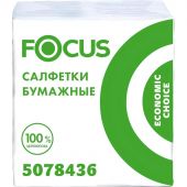Салфетки FOCUS белые 20х24см 1сл 100шт/уп Салфетки FOCUS белые 20х24см 1сл 100шт/уп