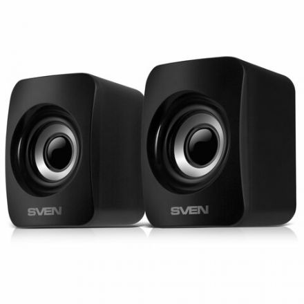 Колонки компьютерные SVEN 130, 2.0, 6 Вт, питание USB, черные, SV-020224 Колонки компьютерные SVEN 130, 2.0, 6 Вт, питание USB, черные, SV-020224