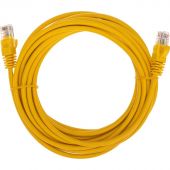 Патч-корд REXANT (02-0105-5) U/UTP, CAT 5e, 26AWG, LSZH, желтый, 5м