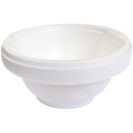 Тарелка одноразовая глубокая 0.6л, бел., ПП, 1000 шт/кор, 121495 Тарелка одноразовая глубокая 0.6л, бел., ПП, 1000 шт/кор, 121495