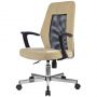 Кресло VB_EChair 225 DSL беж/черн Light-21 сетка/ткань хром Кресло VB_EChair 225 DSL беж/черн Light-21 сетка/ткань хром