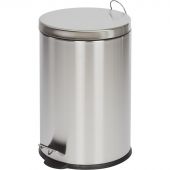 Ведро мусорное с педалью и доводчиком Luscan 20 л, матовое, нерж сталь