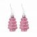 Шары новогодние ёлочные "Elegant Pink" 77 предметов, розовый/белый, ЗОЛОТАЯ СКАЗКА, 591715