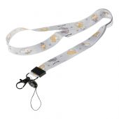 Лента для бейджей MESHU "Yummy Cat", 45см, петелька, карабин, опп пакет с европодвесом Лента для бейджей MESHU "Yummy Cat", 45см, петелька, карабин, опп пакет с европодвесом