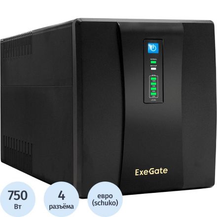 ИБП ExeGate SpecialPro UNB-1200.LED.AVR.4SH.USB (EP285490RUS)