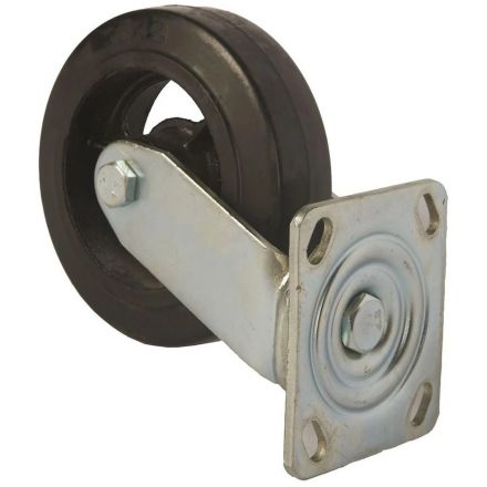Колесо большегр чугун SCD 63 150 мм (поворот., пл.,  ч/рез., роликоподш.)