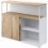 Шкаф-купе Комус Мебель К-Loft 241Н042 1370х420х1116 дуб натур/белый