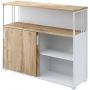 Шкаф-купе Комус Мебель К-Loft 241Н042 1370х420х1116 дуб натур/белый