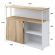Шкаф-купе Комус Мебель К-Loft 241Н042 1370х420х1116 дуб натур/белый