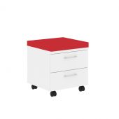 Тумба с подушкой XMC-2D.1A Белый/Красный 26-22 465х465х520 XTEN Тумба с подушкой XMC-2D.1A Белый/Красный 26-22 465х465х520 XTEN